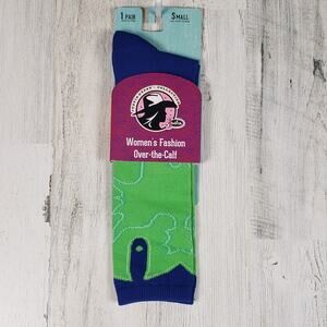 NWT Justin Boots Fashion Cushioned Sole Over The Calf Socks Women's Size Small